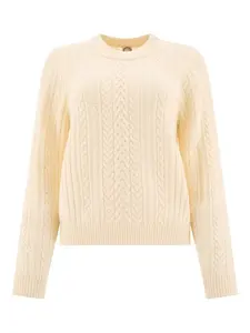 Свитер фактурной вязки Ines De La Fressange, нейтральный