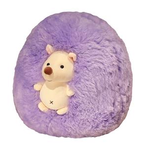 Мягкая игрушка милый и игривый дикобраз 30cm/40cm/60cm высота MLING, фиолетовый