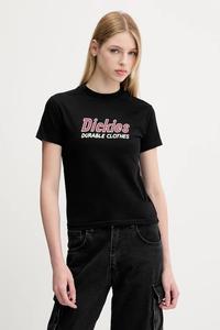 Хлопковая футболка Dickies, черный