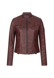 Кожаный пиджак Rock Creek, цвет Weinrot