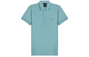 Футболка поло мужская небесно-голубая HUGO BOSS