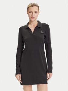 Повседневное платье slim fit Monologo LV047D214G Calvin Klein Jeans, черный