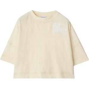 Детская футболка Burberry, кремовый