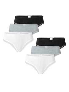 Стринги SCHIESSER  Cheeky String, Mottled Grey/Black/White