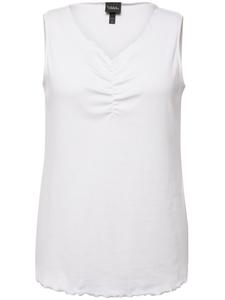 Футболка Ulla Popken Strick Top, цвет schneeweiß