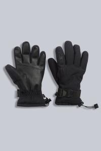 Детские лыжные перчатки подрумяненные Animal, черный