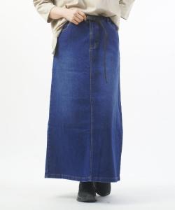 Юбка А-силуэта из эластичного денима Gramicci