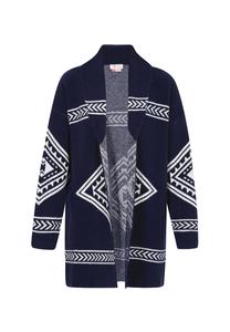 Вязаный кардиган IZIA, темно-синий