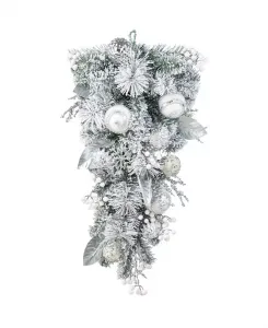 30-Дюймовое рождественское украшение с ягодной каплей Glitzhome, multi