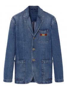 Versace шерстяной пиджак Medusa Biggie, синий