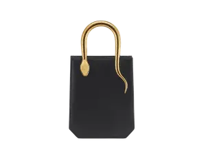 Сумка-Тоут «Змеевик» Bvlgari, черный