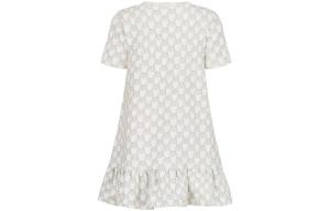 Платье детское Dior, белый / серый