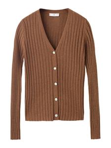 Вязаный кардиган MANGO FLURRY, Brown