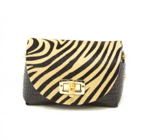 Женская кожаная сумка-кошелек через плечо цвета тигра German Fuentes, Tiger