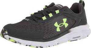 Мужские кроссовки для бега Under Armour Charged Assert 9, Jet Gray (101)/Quirky Lime