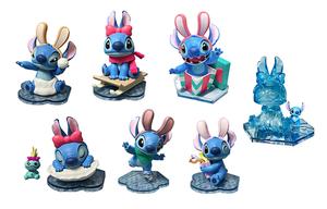 Стич Дисней Лило и Стич, коллекция "Зимний день кролика" мистибоксы 3 шт мистибокс/полный бокс 6 шт MINISO