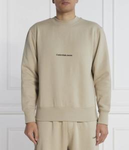 Толстовка мужская Calvin Klein Jeans с круглым вырезом, бежевый