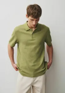 Текстурированная элегантная рубашка поло Next, Green Slub