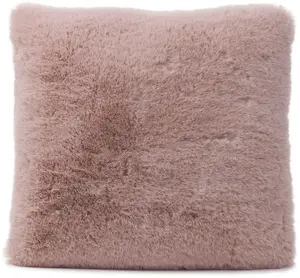Декоративная подушка Gözze "подушка из искусственного меха" 60х60 см, цвет altrosa + unifarben