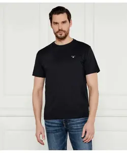 Оригинальная футболка с изображением щита Regular fit Gant, черный