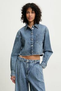 Рубашка из хлопка Moschino Jeans, синий