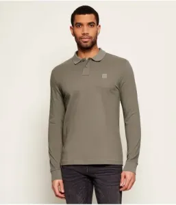 Поло Прохожий slim fit Boss Orange, серый