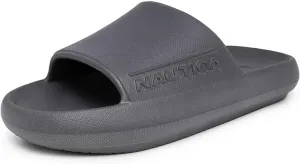 Мужские шлепанцы Nautica с амортизирующей стелькой - легкие спортивные сандалии из ЭВА для бассейна, пляжа, спортзала и повседневной носки, серый