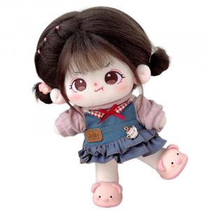 Хлопковая кукла, которую трудно утешить плюшевая кукла высотой 20 см MENGWAGONGDIAN, Hard To Comfort+Papi Dining Room+Piggy Shoes