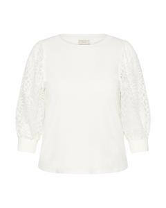 KAFFE CURVE Блузка 'KCBella' в цвете Natural White