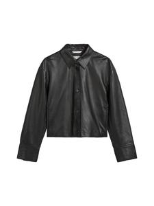 Marc O'Polo Кожаная рубашка, стандартный размер, черного цвета