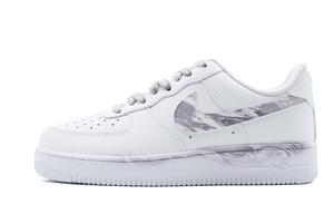 Кроссовки Nike Air Force 1 противоскользящие и устойчивые к истиранию низкие унисекс серо-белые