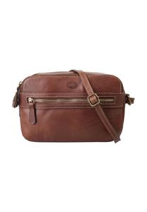 Сумка через плечо, натуральная кожа, производство Италия piké, коричневый