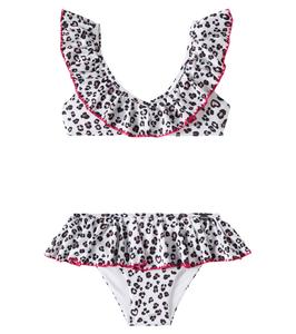 Бикини с рюшами в леопардовом принте Monnalisa, Maculato