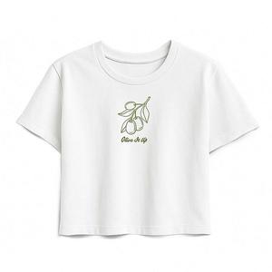 Футболка Boxy для девочек 7-16 лет, цвет olive Licensed Character, White