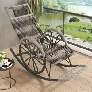 Fantasy Кресло из ротанга premium double-wheel, модель premium gray round line, серый