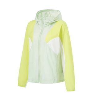 LINING Фитнес-серия солнцезащитной одежды для женщин стандартный белый лед жирный зеленый