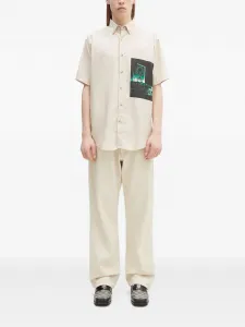 Рубашка с короткими рукавами и графическим принтом Aries, нейтральный