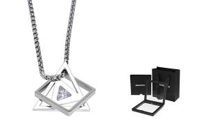 MAGICPOLE Титановое стальное колье унисекс серебристого цвета