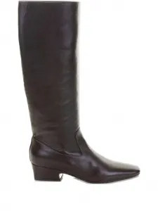 Кожаные ботинки с квадратным носком Lorena Paggi, коричневый
