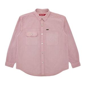Рубашка Supreme Washed Corduroy Shirt, Dusty Pink