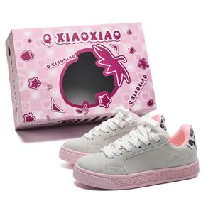 Женские кроссовки для скейтбординга с низким верхом, дышащие, закрывающие ноги, увеличивающие рост. В комплекте коробка Circle small, Gray Pink