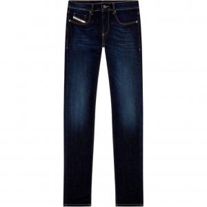 2019 D Strukt прямые зауженные джинсы DIESEL, темно-синий