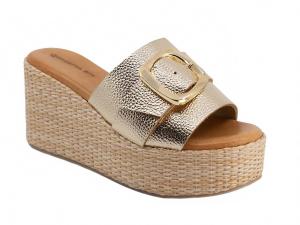 Женские босоножки Jana на платформе золотые CHOCOLAT BLU, золотой