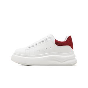 C°BANNER Женские низкие скейтерские кроссовки бело-красные, цвет White Red