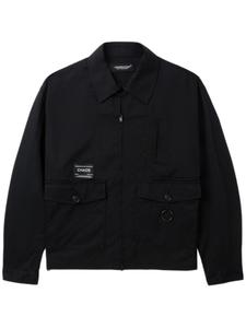 Твиловая куртка-рубашка с нашивкой-логотипом Undercover, черный