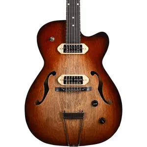 Электрогитара Godin 5th Avenue Thin Line Hollowbody с золотыми звукоснимателями Vintage Burst