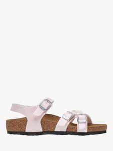Детские сандалии Kumba Saffiano с тройной пряжкой Birko-Flor Birkenstock, Light Rose