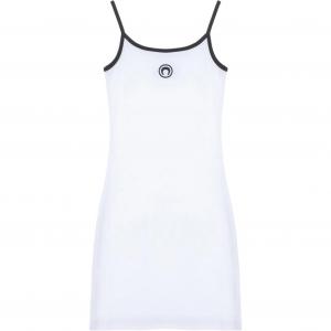 Мини-платье с логотипом "Moon" Marine Serre, белый