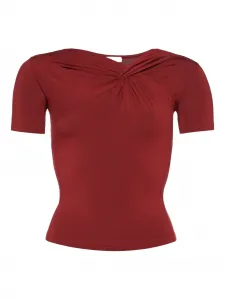 Драпированная футболка Anna Eres, красный