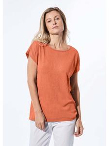 Рубашка из льняного полотна в мандариновом цвете GOLDNER